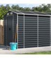 vidaXL Garden Shed Anthracite 191x555x198 cm Galvanised Steel