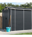 vidaXL Garden Shed Anthracite 191x640x198 cm Galvanised Steel