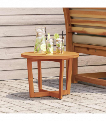 vidaXL Garden Side Table Round Ø55x40 cm Solid Wood Acacia