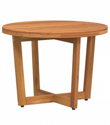 vidaXL Garden Side Table Round Ø55x40 cm Solid Wood Acacia