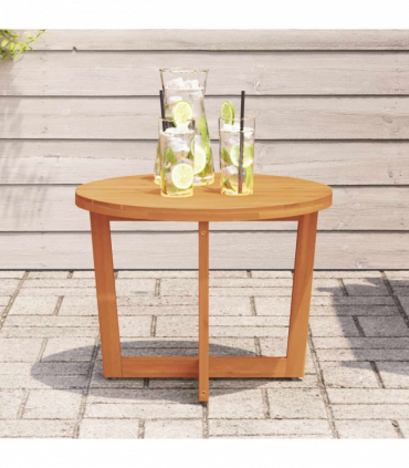 vidaXL Garden Side Table Round Ø55x40 cm Solid Wood Acacia