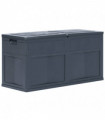 vidaXL Garden Storage Box 320 L Black