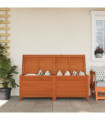 vidaXL Garden Storage Box Brown 150x50x56.5 cm Solid Wood Fir