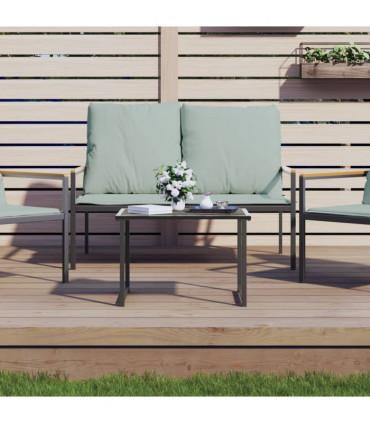 vidaXL Garden Table Anthracite 55x40x37 cm Steel