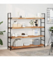 vidaXL Floating Shelf 120x30x4 cm Oil Finished Solid Wood Acacia