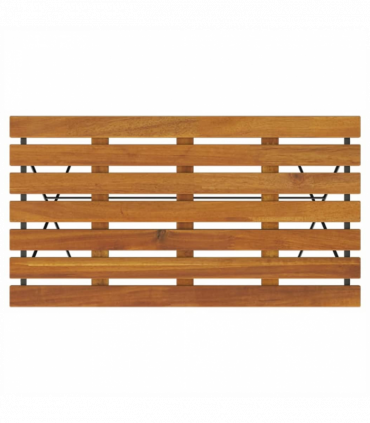 vidaXL Folding Bistro Table 100x54x71 cm Solid Wood Acacia and Steel