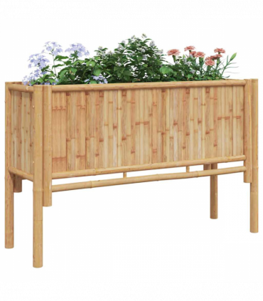 vidaXL Garden Raised Bed Brown 110 x 35 x 70 cm Bamboo