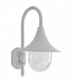 vidaXL Garden Wall Lamp E27 42 cm Aluminium White