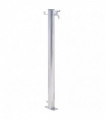 vidaXL Garden Water Column 60 cm Stainless Steel Round
