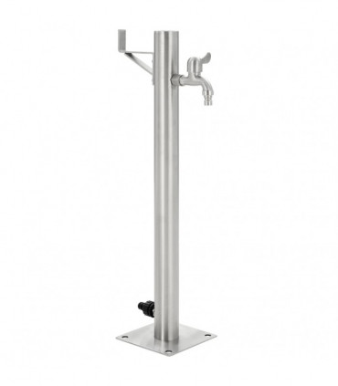 vidaXL Garden Water Column Stainless Steel Round 65 cm
