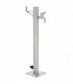 vidaXL Garden Water Column Stainless Steel Round 65 cm