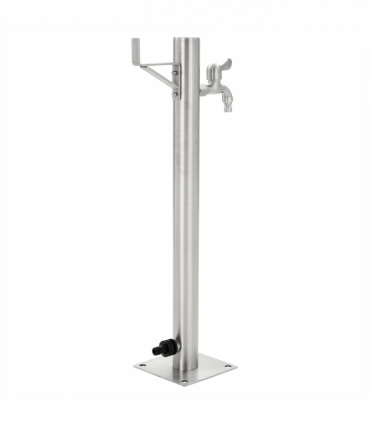 vidaXL Garden Water Column Stainless Steel Round 65 cm