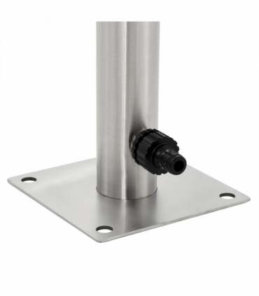 vidaXL Garden Water Column Stainless Steel Round 65 cm