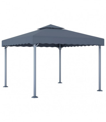 vidaXL Gazebo 300x300 cm Anthracite Aluminium