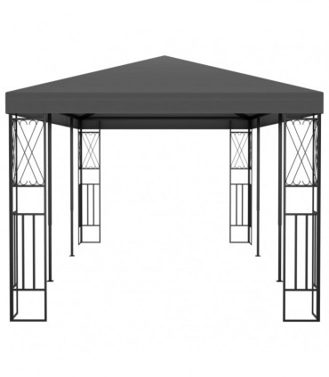 vidaXL Gazebo 3x6 m Anthracite Fabric