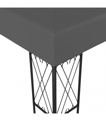 vidaXL Gazebo 3x6 m Anthracite Fabric