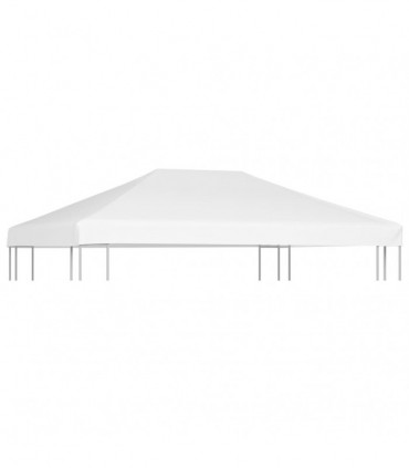 vidaXL Gazebo Top Cover 270 g/m² 4x3 m White