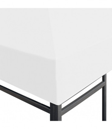 vidaXL Gazebo Top Cover 270 g/m² 4x3 m White