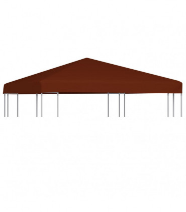 vidaXL Gazebo Top Cover 310 g/m² 3x3 m Terracota