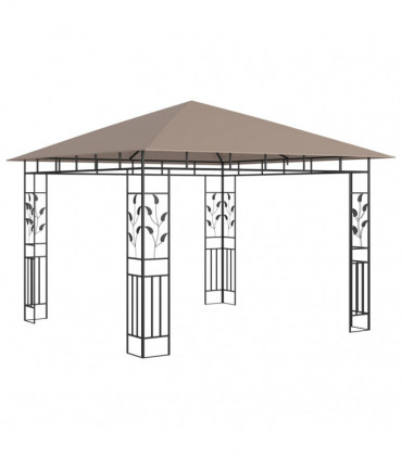 vidaXL Gazebo with Mosquito Net 3x3x2.73 m Taupe 180 g/m²