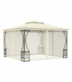 vidaXL Gazebo with Nets 300x300x265 cm Cream