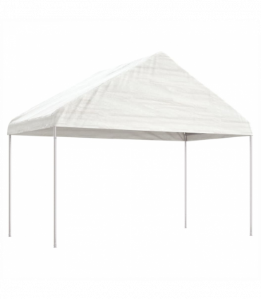 vidaXL Gazebo with Roof White 20.07x4.08x3.22 m Polyethylene