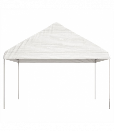 vidaXL Gazebo with Roof White 20.07x4.08x3.22 m Polyethylene