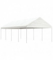 vidaXL Gazebo with Roof White 8.92x4.08x3.22 m Polyethylene