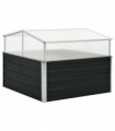 vidaXL Greenhouse Anthracite 100x100x77 cm Galvanised Steel