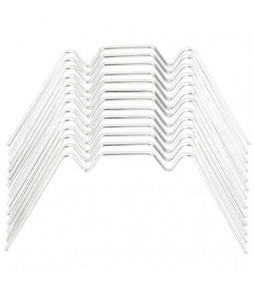 vidaXL Greenhouse Clips 100 pcs W Type Galvanised Steel