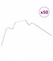 vidaXL Greenhouse Clips 50 pcs W Type Galvanised Steel
