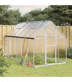 vidaXL Greenhouse with Base Frame Silver 334x169x195 cm Aluminium