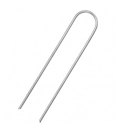 vidaXL Ground Pegs U Shape 25 pcs 15x3.5 cm Galvanised steel