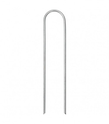 vidaXL Ground Pegs U Shape 25 pcs 15x3.5 cm Galvanised steel