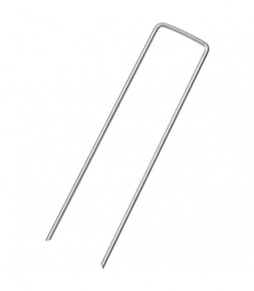 vidaXL Ground Pegs U Shape 25 pcs 15x3.5 cm Galvanised steel