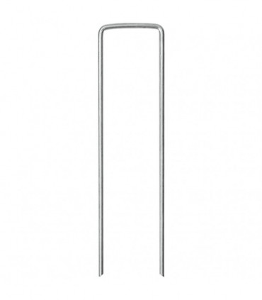 vidaXL Ground Pegs U Shape 25 pcs 15x3.5 cm Galvanised steel
