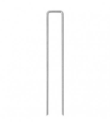 vidaXL Ground Pegs U Shape 25 pcs 20x3.5 cm Galvanised steel
