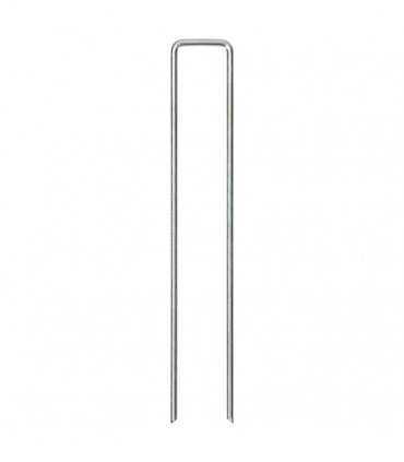 vidaXL Ground Pegs U Shape 25 pcs 20x4 cm Galvanised steel