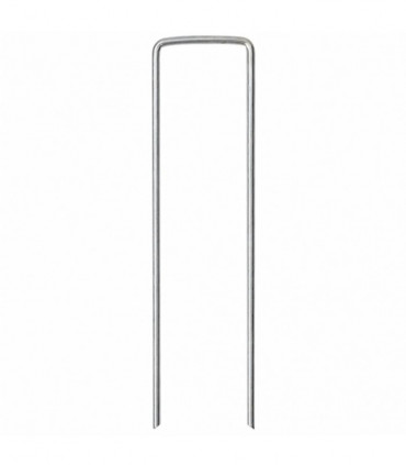 vidaXL Ground Pegs U Shape 50 pcs 15x3.5 cm Galvanised steel