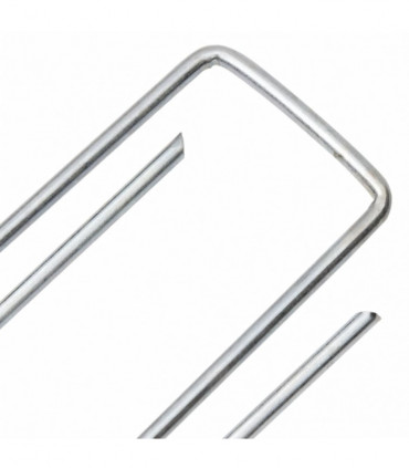 vidaXL Ground Pegs U Shape 50 pcs 15x3.5 cm Galvanised steel