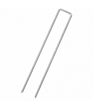 vidaXL Ground Pegs U Shape 50 pcs 20x4 cm Galvanised steel