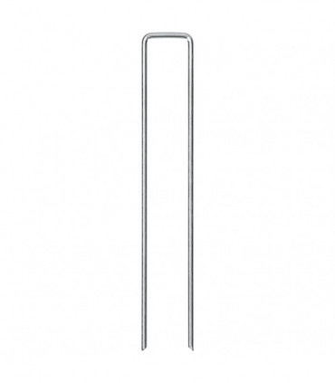 vidaXL Ground Pegs U Shape 50 pcs 20x4 cm Galvanised steel