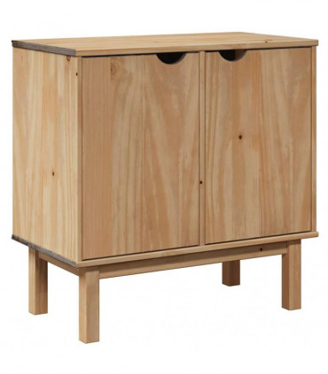 vidaXL Hallway Cabinet OTTA 75x40x75 cm Solid Wood Pine