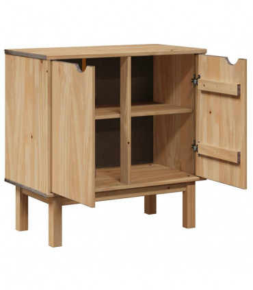 vidaXL Hallway Cabinet OTTA 75x40x75 cm Solid Wood Pine