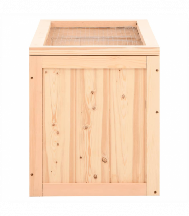 vidaXL Hamster Cage 60x35.5x42 cm Solid Wood Fir
