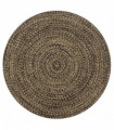 vidaXL Handmade Rug Jute Black and Natural 150 cm