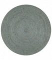 vidaXL Handmade Rug Jute Round 120 cm Olive Green