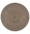 vidaXL Handmade Rug Jute Round 150 cm Grey