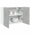 vidaXL Hanging Cabinet Concrete Grey 80x31x60 cm Engineered Wood