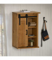 vidaXL Hanging Cabinet HALDEN with Sliding Door 49x22.5x70 cm Pine